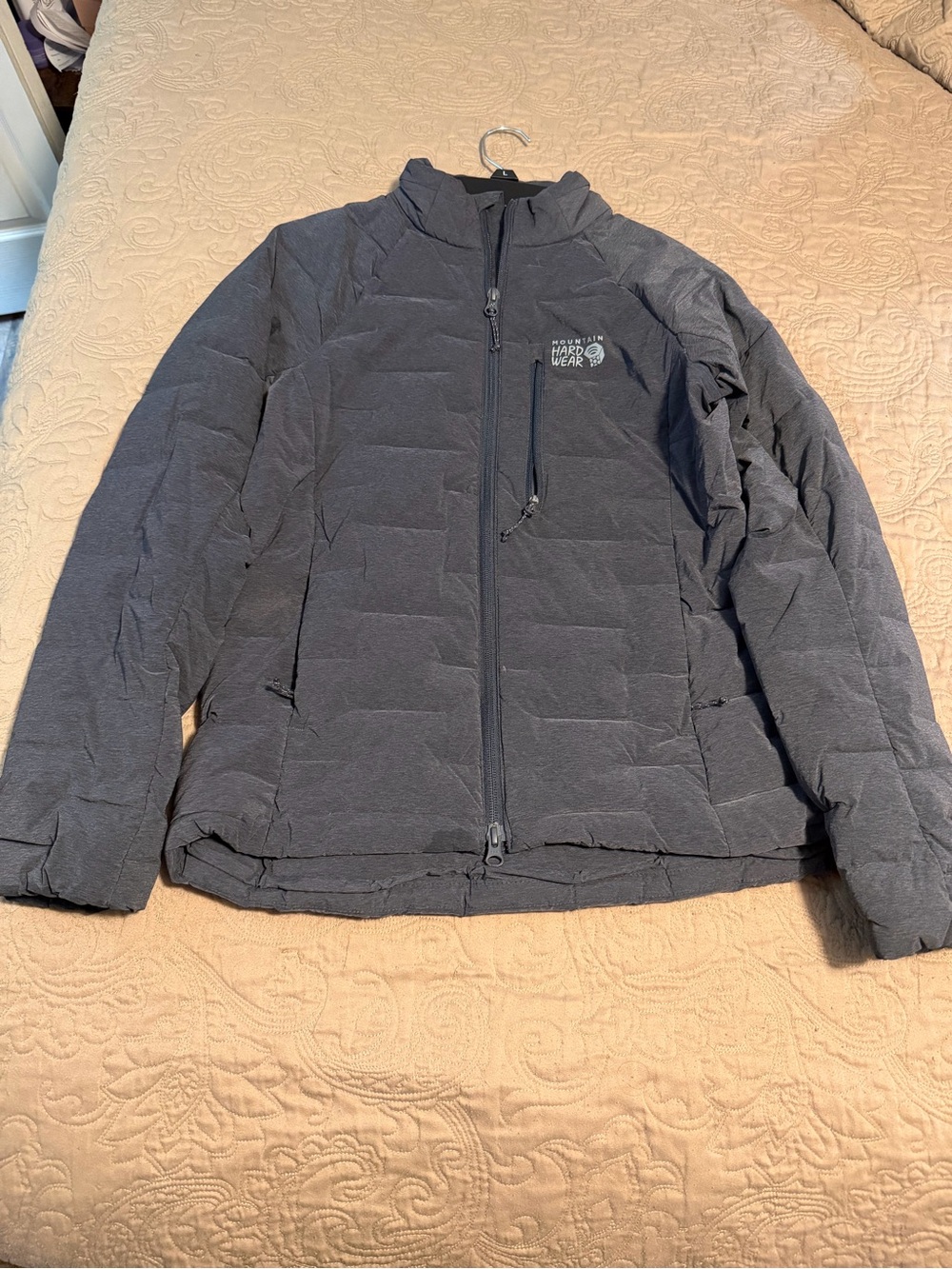 Mountain Hardwear Women's Dark Gray Quilted Insulated Puffer Jacket
